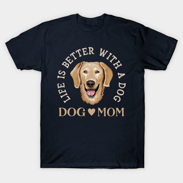 DOG MOM T-Shirt by mojokumanovo